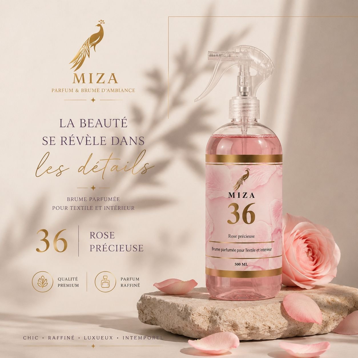 MIZA 36 Rose Précieuse